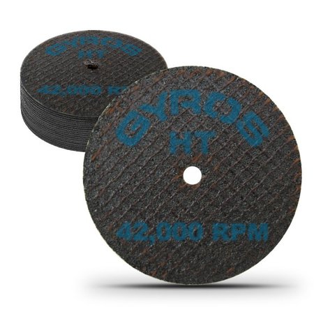 GYROS HT 1.75" Double Reinforced Resin Cut-Off Wheel for High Tensile Materials, Dia. Size 1.75", 12PK 11-31702/12